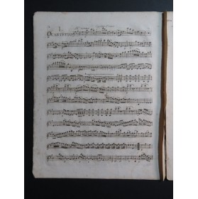 VIOTTI J. B. Six Quatuors op 1 1er Violon ca1785