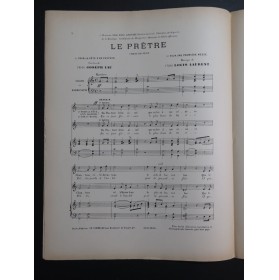 LAURENT Louis Le Prêtre Chant de Fête Chant Orgue ou Harmonium