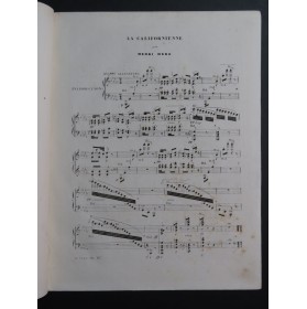 HERZ Henri La Californienne op 167 Piano ca1852