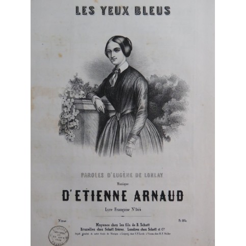 ARNAUD Étienne Les Yeux Bleus Chant Piano ca1840