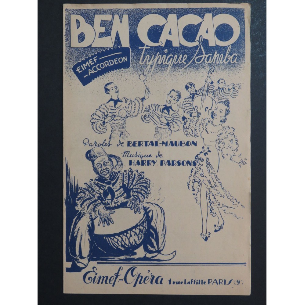 Ben Cacao Harry Parsons Accordéon 1950