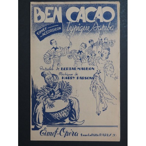 Ben Cacao Harry Parsons Accordéon 1950