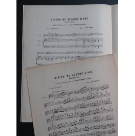 GOUNOD Charles Vision de Jeanne d'Arc Violon Piano ou Orgue ca1888