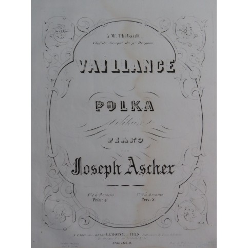 ASCHER Joseph Vaillance Piano ca1850