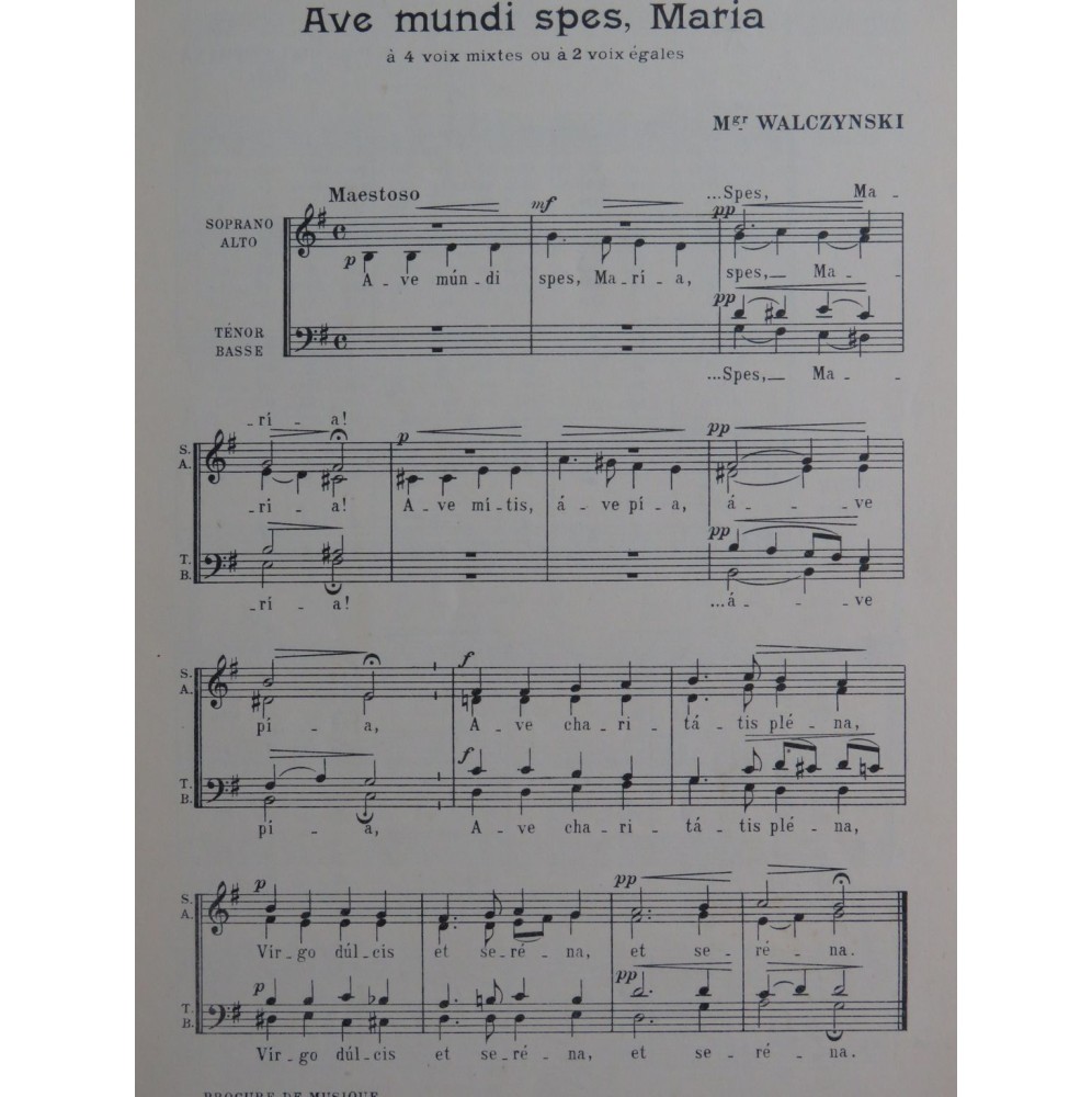 Supplément Revue Saint Cécile Chant Orgue Janvier 1935