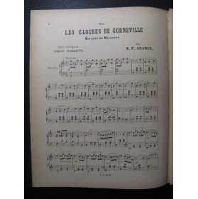 CRAMER R. P.  Les Cloches de Corneville Planquette Piano XIXe