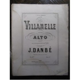 DANBÉ Jules Villanelle Alto Piano 1877