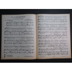 DELETTRE Jean La Vagabonde Chant Piano 1937