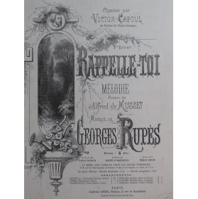 RUPÈS Georges Rappelle-Toi...