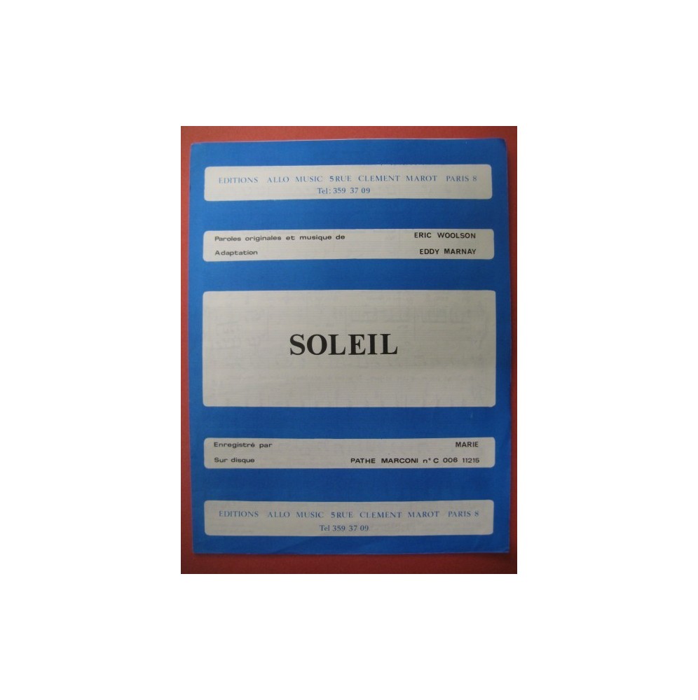 Soleil Eric Woolson Chanson 1971