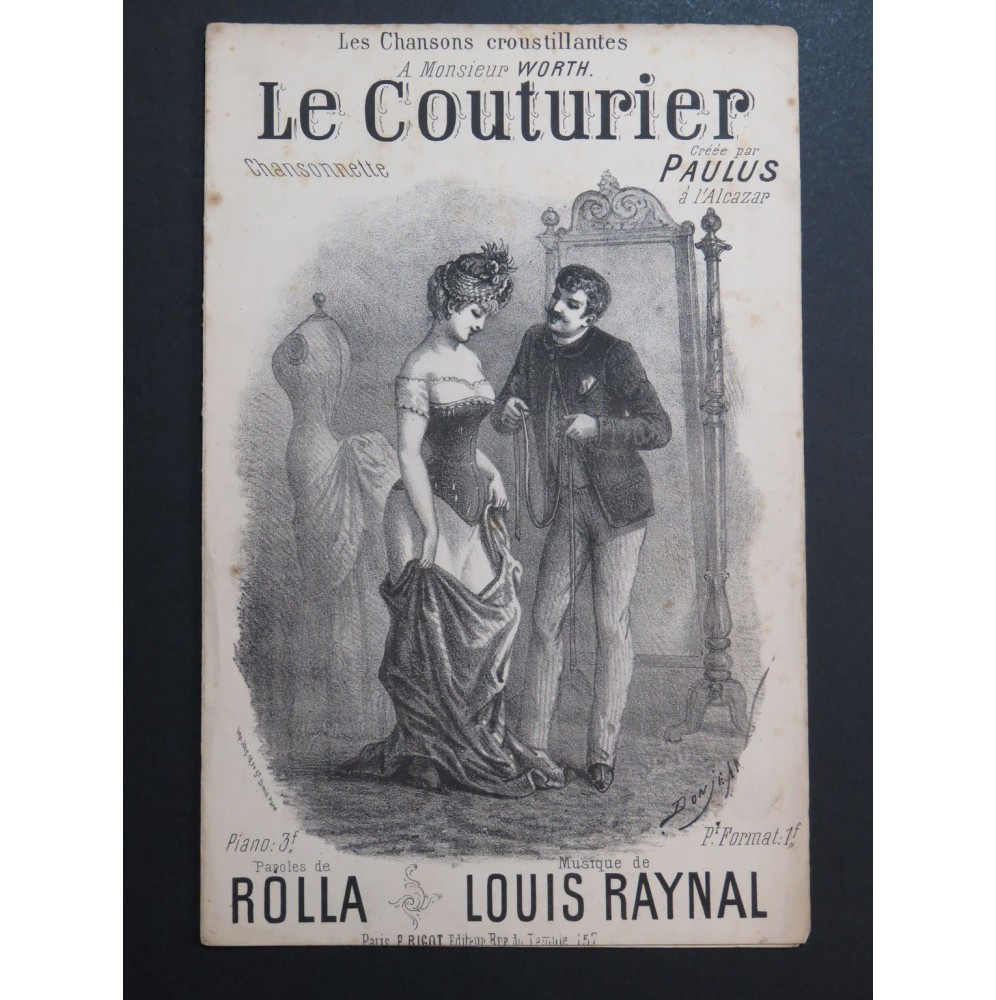 Le Couturier Louis Raynal Chant XIXe