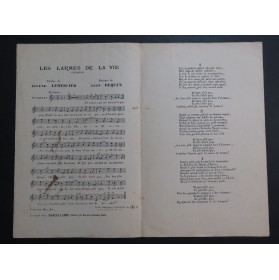Les Larmes de la Vie Léon Dequin Chant