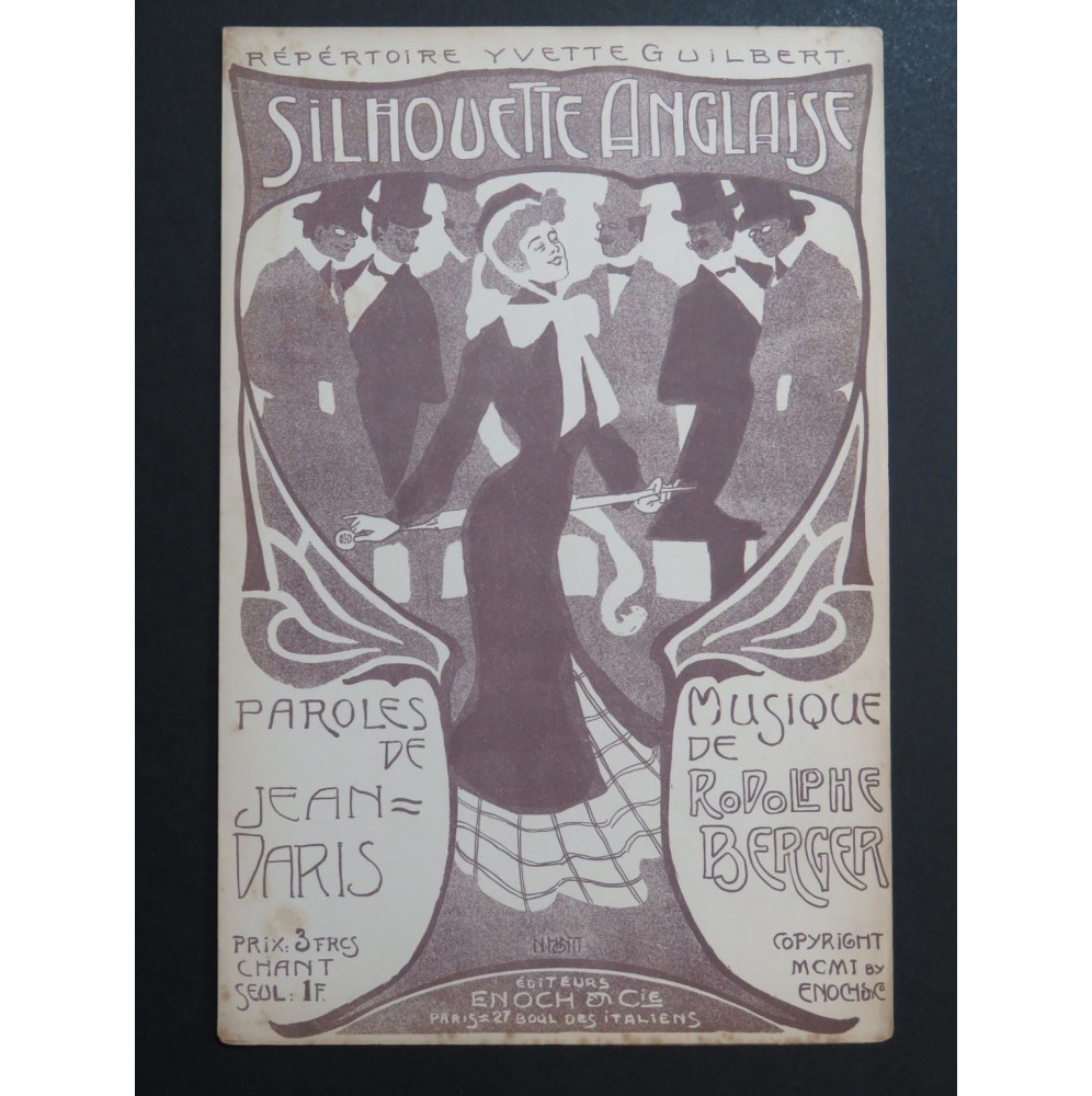 Silhouette Anglaise Nandor Honti Rodolphe Berger Chant 1901