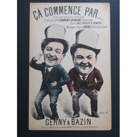 Ca commence par... Gerny Bazin