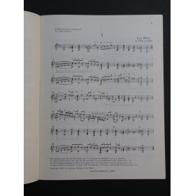 MILAN Luis Pavanas 6 Pièces pour Guitare 1972