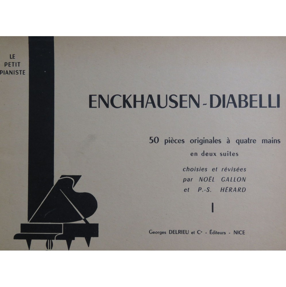 ENCKHAUSEN DIABELLI 50 Pièces Originales Volume 1 Piano 4 mains 1926