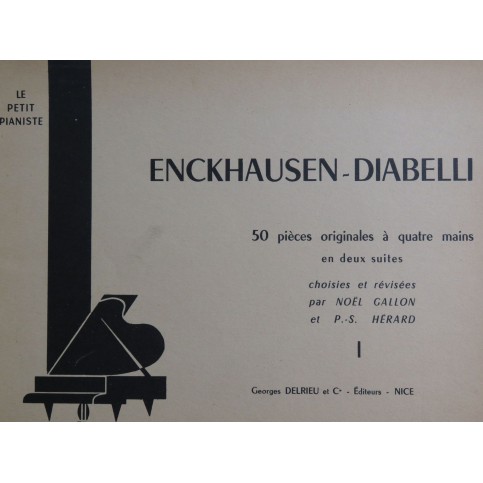 ENCKHAUSEN DIABELLI 50 Pièces Originales Volume 1 Piano 4 mains 1926