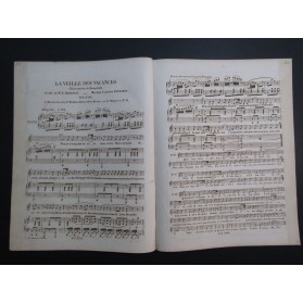 PANSERON Auguste La Veille des Vacances Chant Piano ca1840