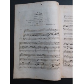 ISOUARD Nicolo Joconde No 6 Chant Piano ou Harpe ca1820
