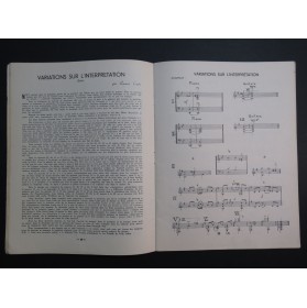 Guitare et Musique No 34 Revue Pièces Guitare 1961