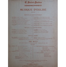 SAINT-SAËNS Camille Tollite...