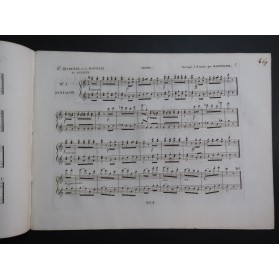 JULLIEN La Mantille Quadrille No 2 Piano 4 mains ca1845