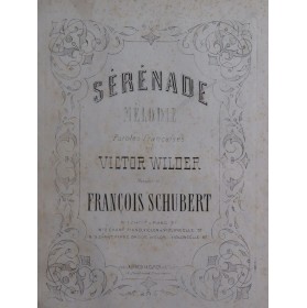 SCHUBERT Franz Sérénade...