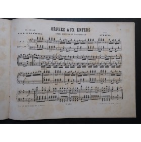 STRAUSS Orphée aux Enfers Offenbach Piano Violon Cornet ca1862