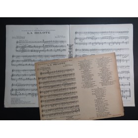 YVAIN Maurice La Belote Chant Piano 1924