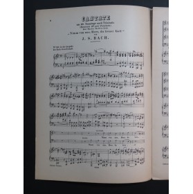 BACH J. S. Cantate Nimm von uns, Herr Chant Piano