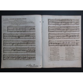DALAYRAC Nicolas Air de la Maison Isolée Chant Piano ou Harpe ca1820