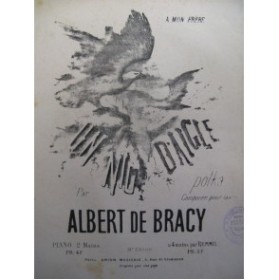 DE BRACY Albert Un Nid d'Aigle Piano XIXe