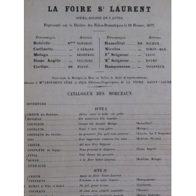 OFFENBACH Jacques La Foire...