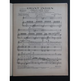FRIML Rudolf Chant Indien Chant Piano 1929