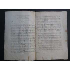 BRUGUIÈRE Édouard La Bergère des Pyrénées Chant Guitare ca1830