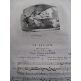 LHUILLIER Edmond Le Farceur Chant Piano ca1830