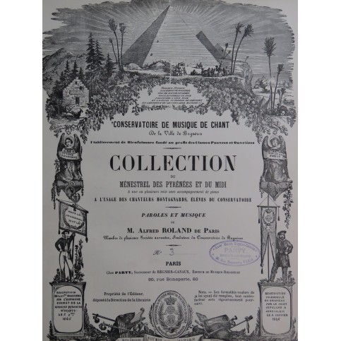 ROLAND Alfred La Tyrolienne du Midi Chant Piano ou Harpe