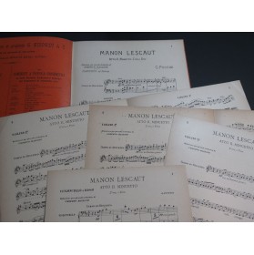 PUCCINI Giacomo Manon Lescaut Minuetto Orchestre ca1896