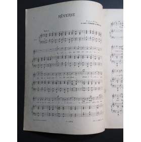 DE BOUILLÉ Fernand Rêverie Chant Piano ca1880