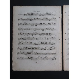 TULOU Jean-Louis Trois Duos op 3 1er Violon ca1815