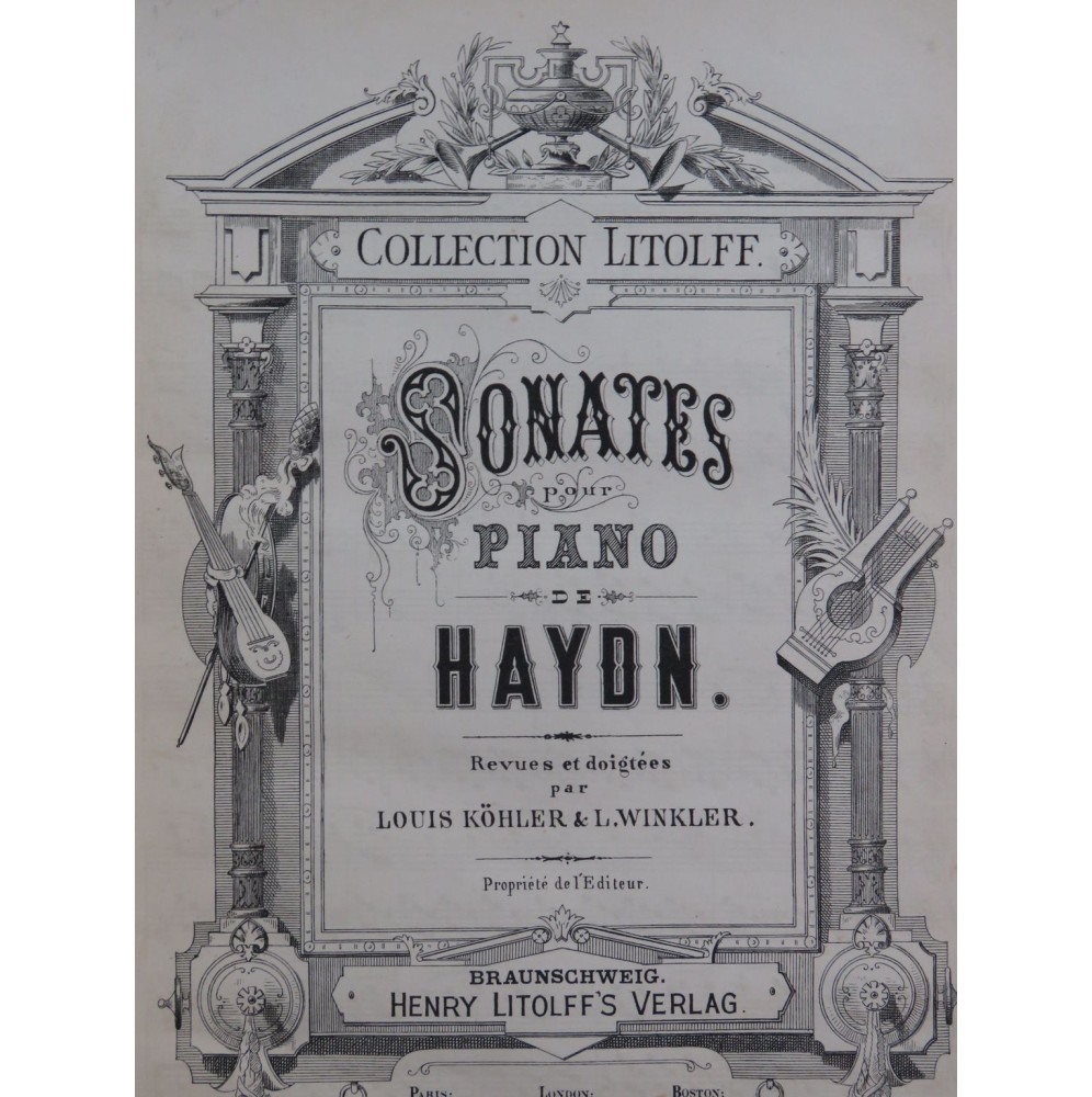 HAYDN Joseph Sonates pour Piano XIXe