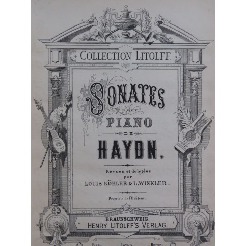 HAYDN Joseph Sonates pour Piano XIXe