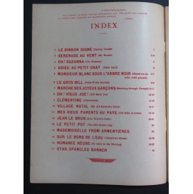 Mélodies du Folklore Américain Chant Piano 1945