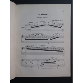 HARMSTON J. W. Le Zéphyr op 41 Piano ca1870