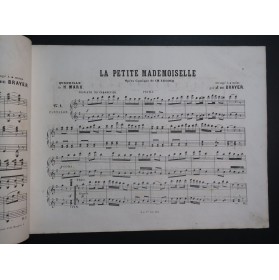 MARX Henri La Petite Mademoiselle Quadrille Piano 4 mains ca1880