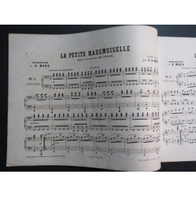 MARX Henri La Petite Mademoiselle Quadrille Piano 4 mains ca1880