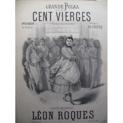 ROQUES Léon Les Cent vierges Piano 1872