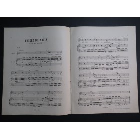 ROPARTZ Joseph Guy Prière du Matin op 11 Chant Piano XIXe