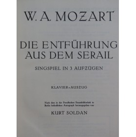 MOZART W. A. Die Entführung...