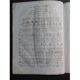 DE BEAUPLAN Amédée Le Gentil Soldat Chant Piano ca1830
